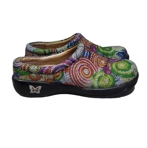 Alegria Women Raimbow SpiralKAY-387 Multicolor Clogs Mary Jane shoes sz 37/7-7.5